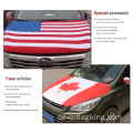 Die WM-Kanada-Flagge-Auto-Haube-Flagge 100 * 150 cm Kanada-Autohauben-Banner